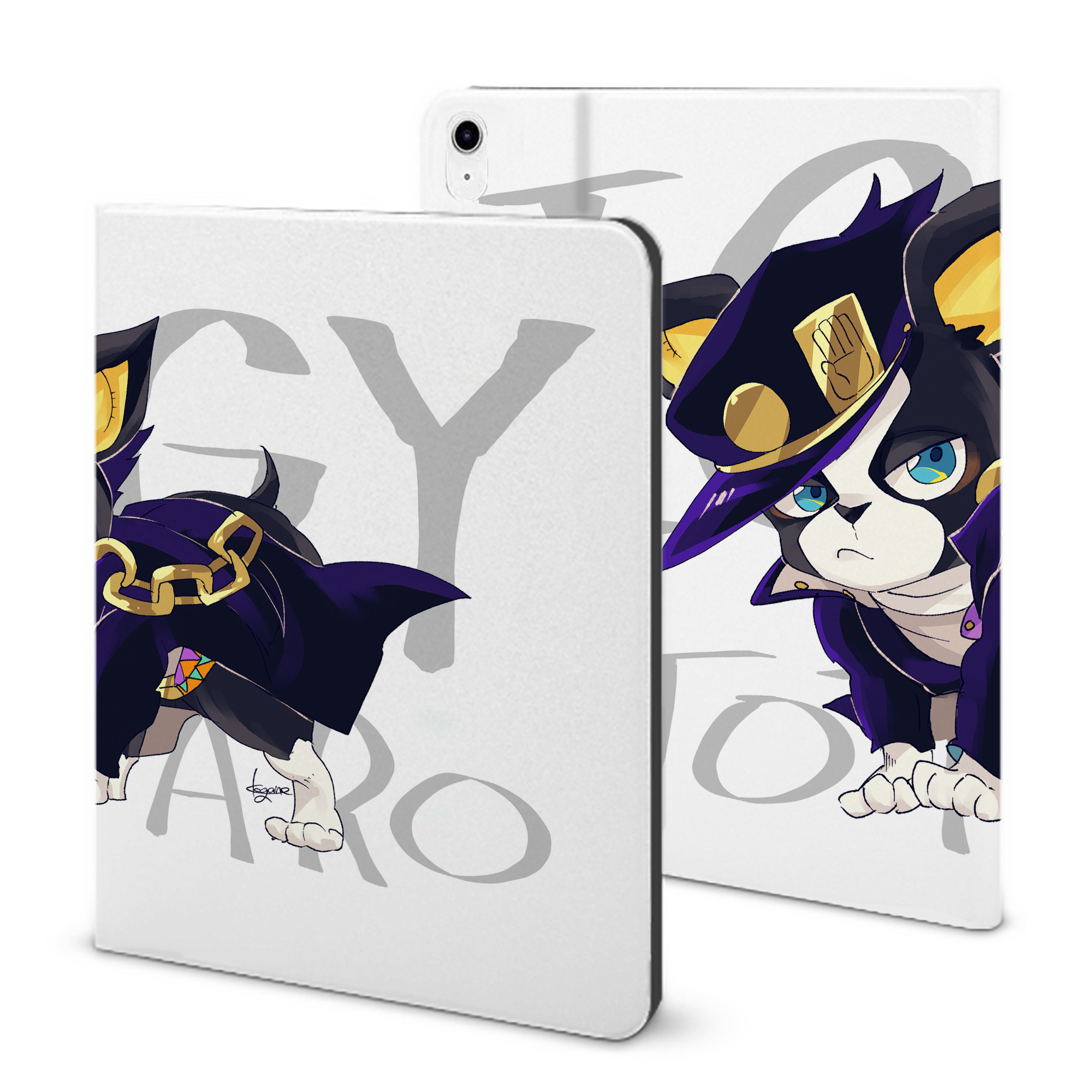 （画像用） ジョジョの奇妙な冒険 JoJo's Bizarre Adventure IPad ケース ブック型 PUレザー TPU 耐衝撃 軽量 薄型 ペン収納なし 全面保護 IPad 各モデル対応